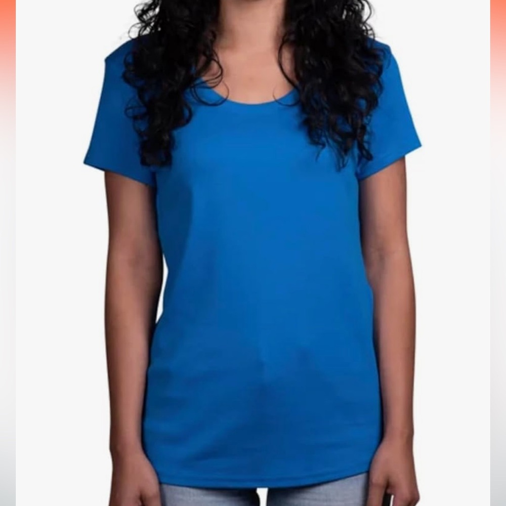 NEW Kirkland Signature Scoop Neck T-Shirt Women's Small